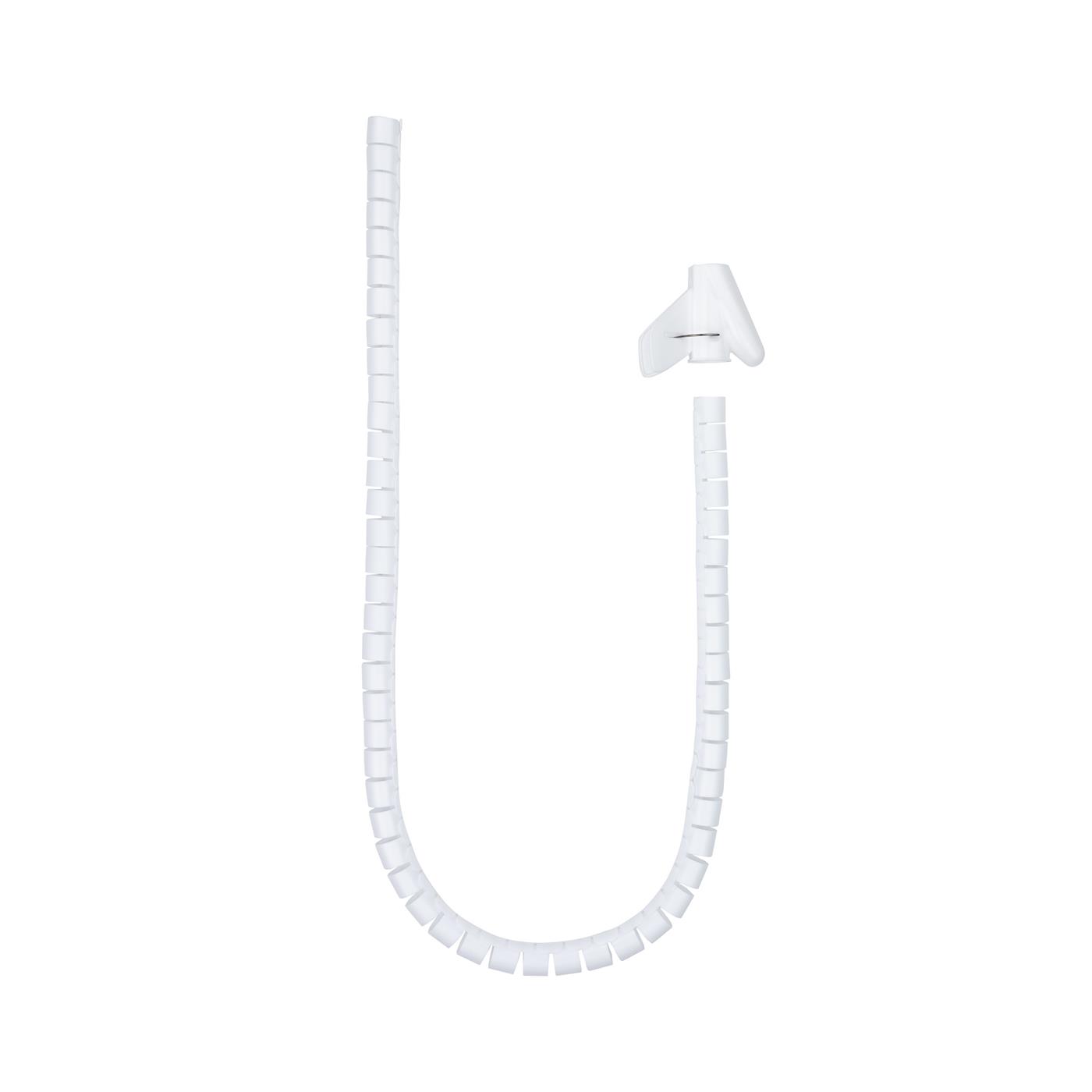 ORGANIZADOR DE CABLES FLEXIBLE 25MM 2 M BLANCO NANOCABLE